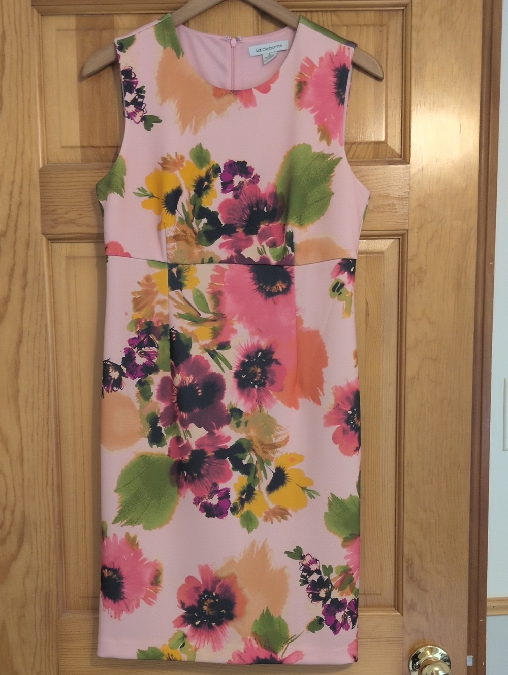 NWOT - Liz Claiborne Pink Floral Print Dress Size 4